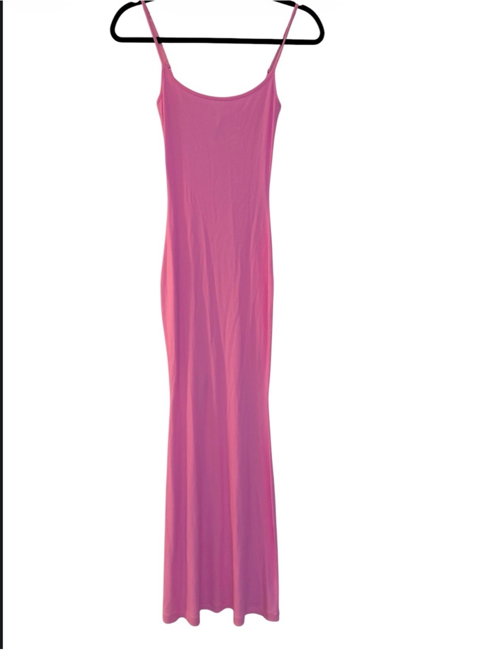 Skims bubble gum pink long lounge slip dress S